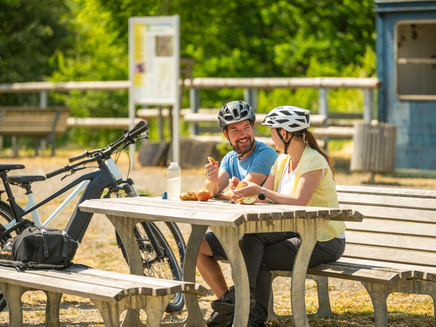 Rest area near Stadtkyll on the Kyll cycle route